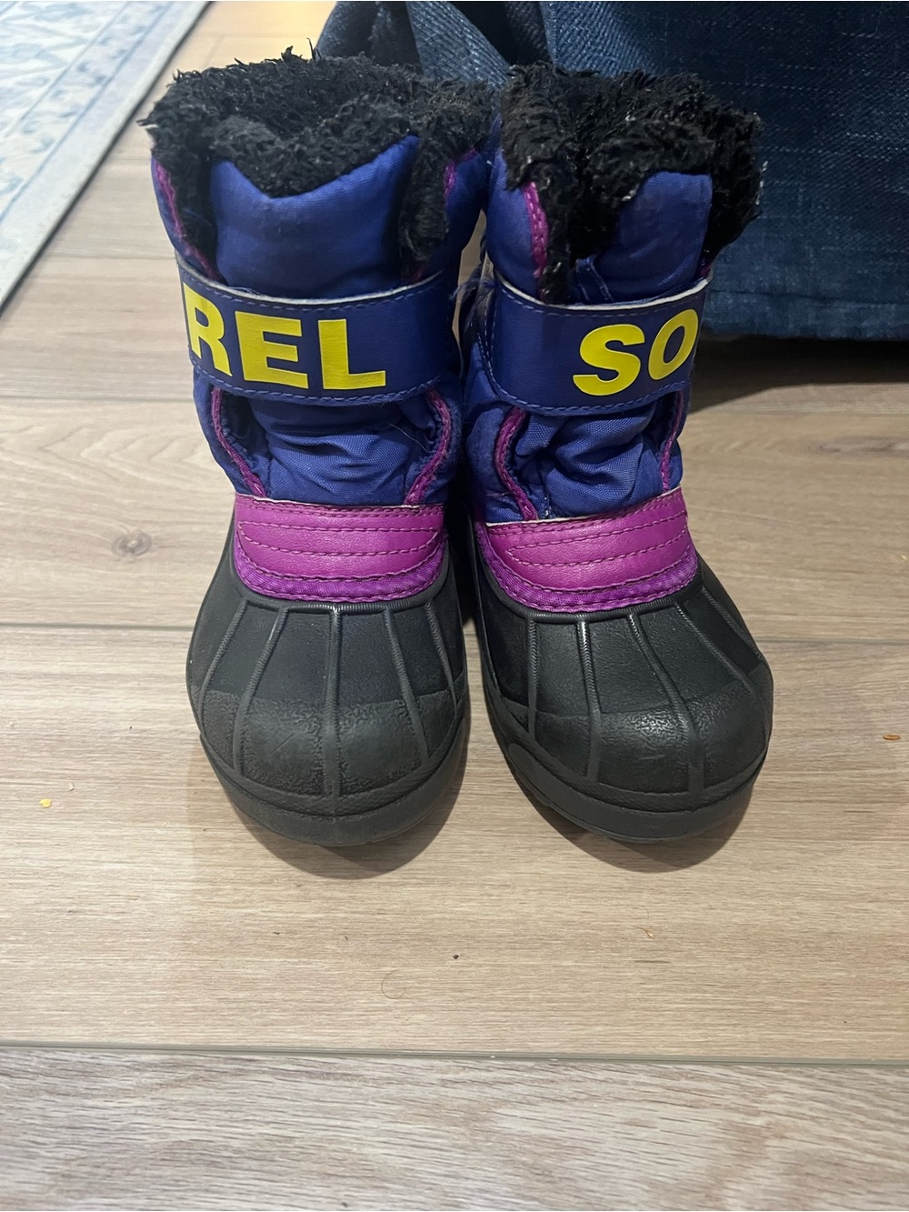SOREL Kids Size 10 Purple Blue Winter Snow Boots